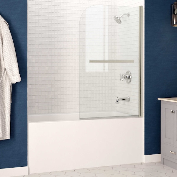 Anzzi Right Drain Tub With 34 x 58 in. Tub Door in Brushed Nickel, 5 ft. SD05301BN-3260R - main